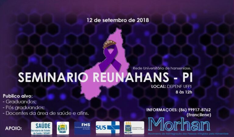 PIAUI – Seminário da Rede Universitária de Hanseníase se realiza no próximo dia 12